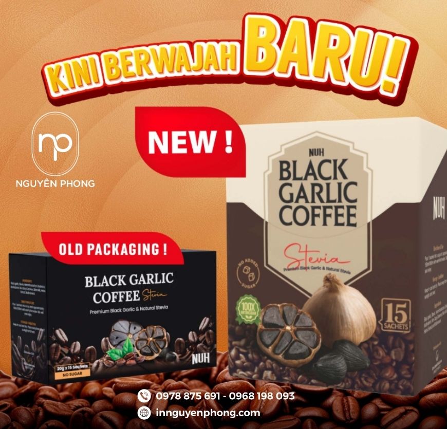 bùng nổ doanh số với thiết kế bao bì tỏi đen đẹp